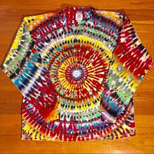 Unique tie dye long sleeve shirt